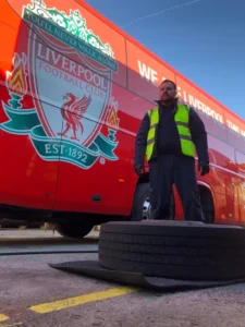 Falken RI151 bus tyre shows staying power on Liverpool FC team bus